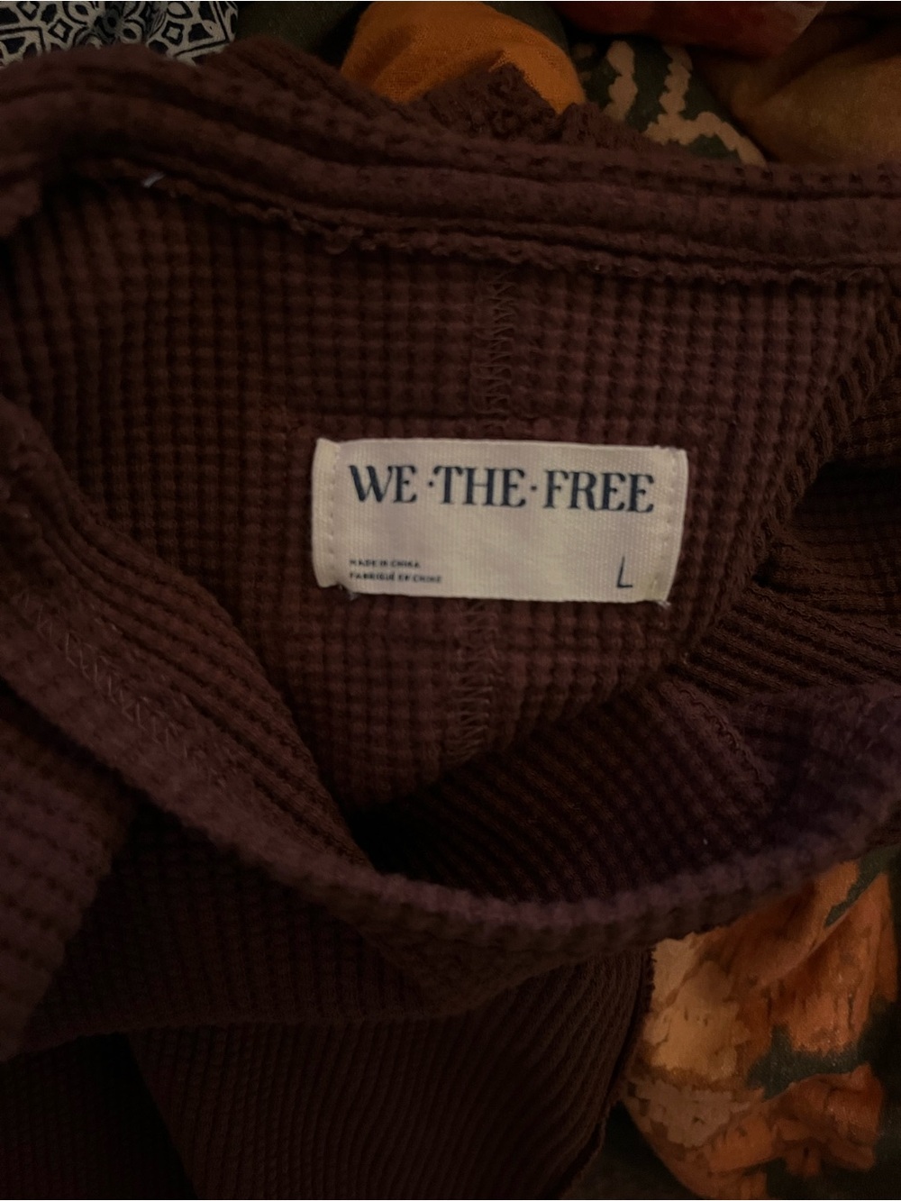 We The Free Men's Crewneck Waffle Knit Sweater - Dark Brown